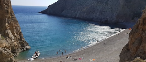 Sun loungers, beach towels