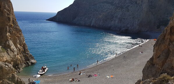 Sun loungers, beach towels