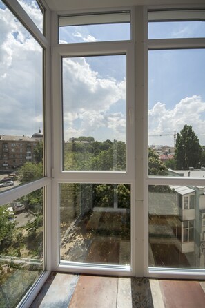 Apartment with Balcony | View from room - Secret Apartments (Kyiv)
