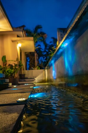 Front of property - evening/night - Kouriisland hotel cava (Nakijin)