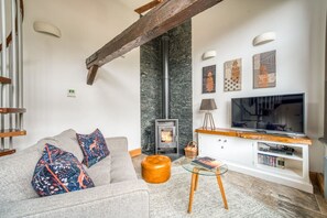 TV connectée, cheminée