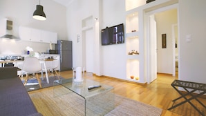 Leilighet – deluxe, 1 soverom, balkong (2A) | Oppholdsområde