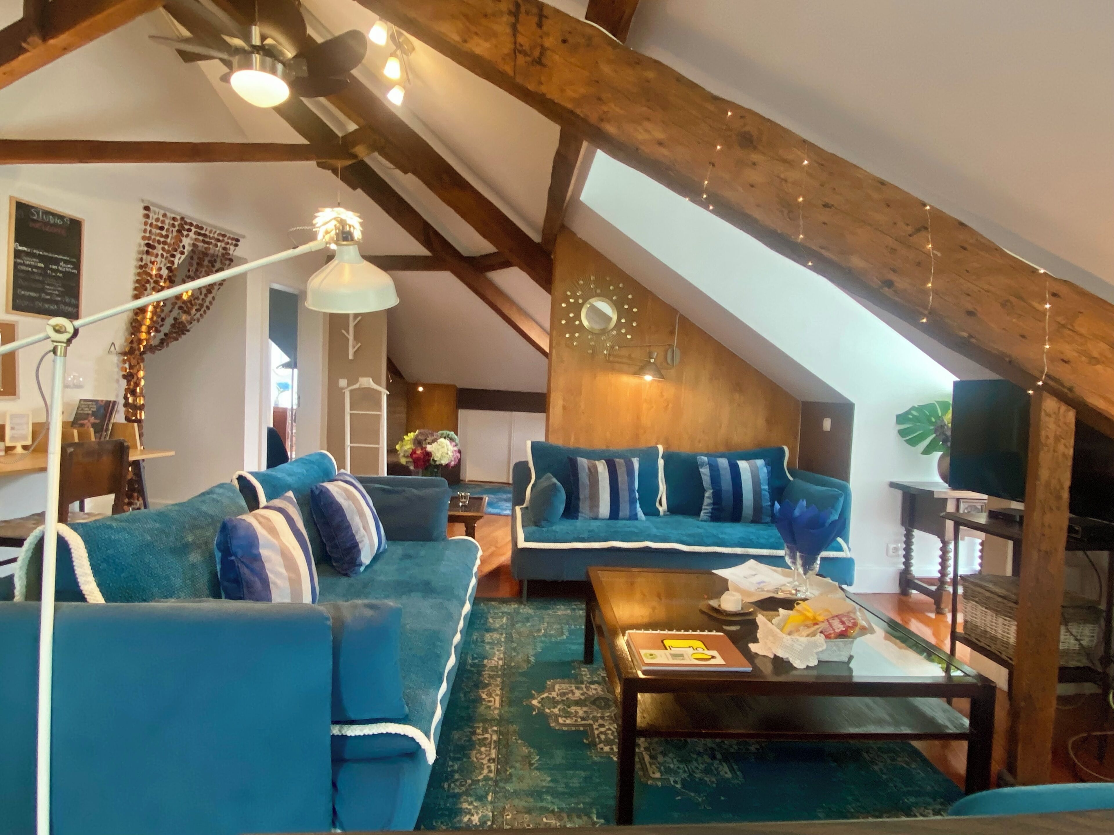 Appartement Premium, 1 chambre, terrasse (Studio 9 Rooftop + Terrace) | Coin séjour