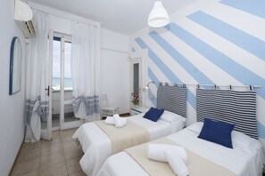 Superior Double Room, Terrace, Sea View | Minibar, blackout curtains, free WiFi, bed sheets