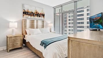 2 bedrooms, desk, iron/ironing board, free WiFi