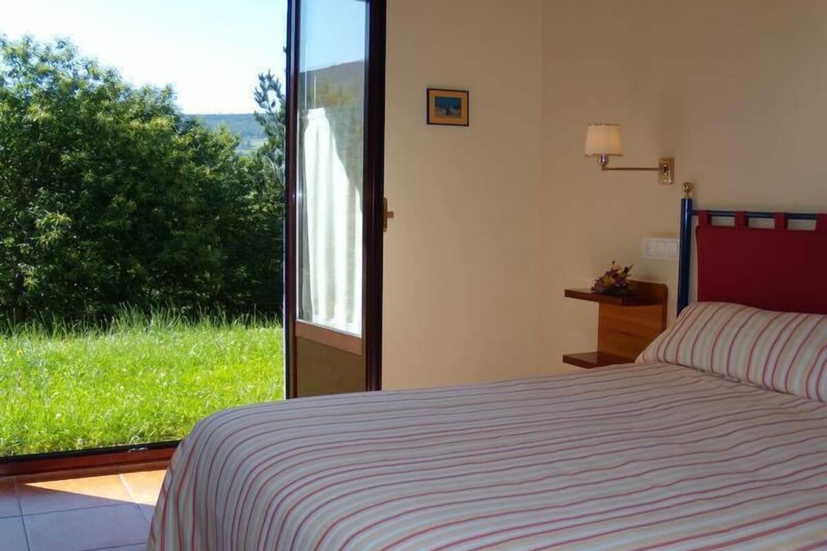 Double Room, Garden View | In-room safe, desk, blackout drapes, iron/ironing board