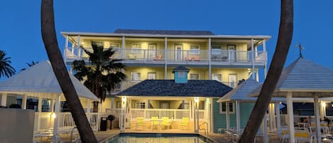 2 outdoor pools, open 9:00 AM to midnight, free pool cabanas
