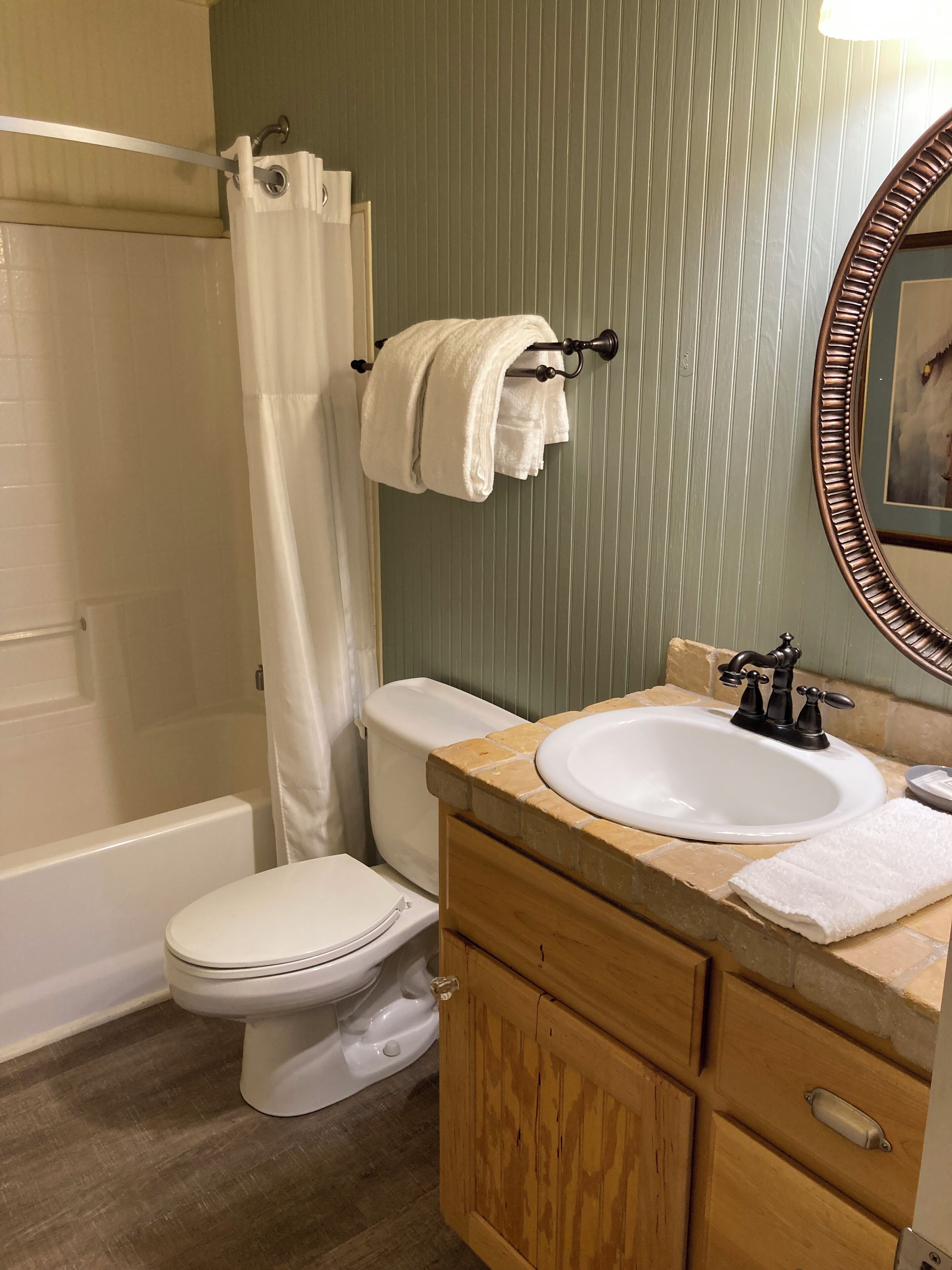 standard apartment | bathroom | free toiletries, hair dryer, towels, soap