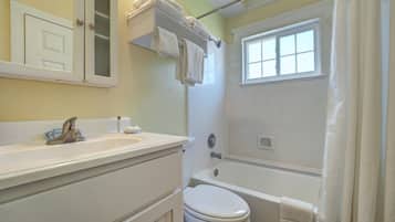 Free toiletries, hair dryer, towels, soap