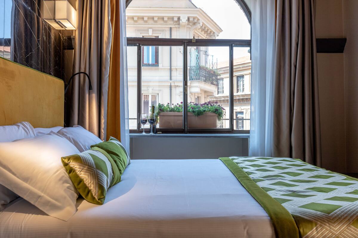 Italienske Frette-laken, sengetøy av topp kvalitet og dundyner