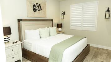 2 soverom, strykejern/-brett, reiseseng for barn og wi-fi (inkludert)