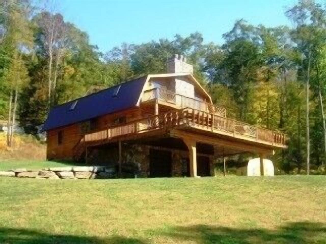 Your private log home overlooking the Delaware River 