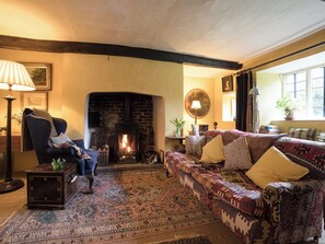 Fireplace - The Old Priory Cottage (Dunster, near Minehead)