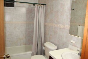 Combined shower/bathtub, towels, toilet paper - Solar Powered Home 10 minutes drive to the beach and SJU airport!  (Carolina)
