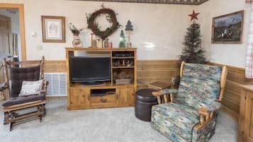 TV, fireplace, DVD player