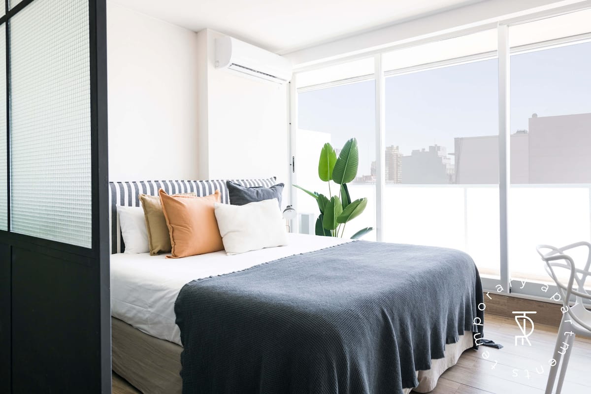 Studio | Hypo-allergenic bedding, down comforters, in-room safe