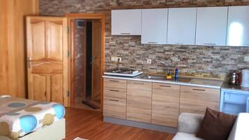 Deluxe Apartment, 1 Bedroom, Mountain View | Living area | LCD TV