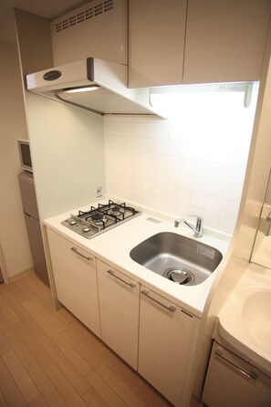 Fridge, electric kettle