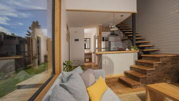 Deluxe Cabin, 1 Bedroom, Lake View | Premium bedding, down duvets, in-room safe, blackout curtains