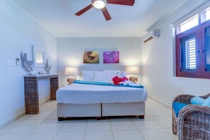 2 bedrooms, in-room safe, iron/ironing board, WiFi