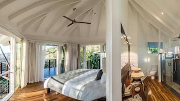 Comfort-Bungalow, HĂŒgelblick | 1 Schlafzimmer, hochwertige Bettwaren, Daunenbettdecken