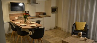 Fin leilighet med terrasse i sentrum