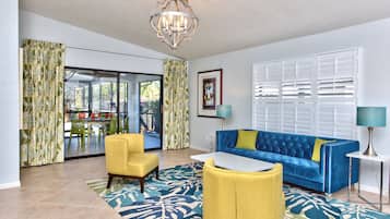 House, Multiple Beds | Living area | Flat-screen TV