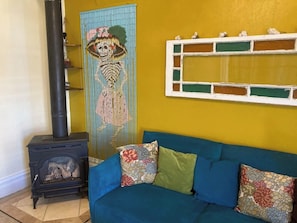 TV connectée, cheminée