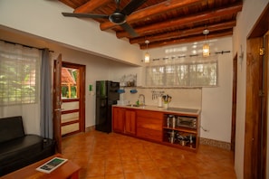 Kitchen Opens Up to the Living Room