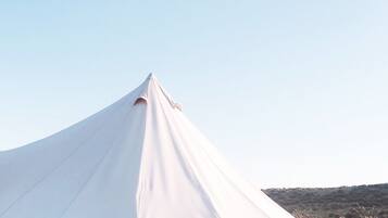 Bell Tent Two | Egyptian cotton sheets, premium bedding, down comforters, pillowtop beds