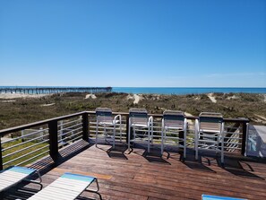 Property grounds - DIRECT OCEANFRONT Duplex with large decks next to Oceanana Fishing Pier. (Atlantic Beach)