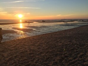 Beach nearby, sun loungers