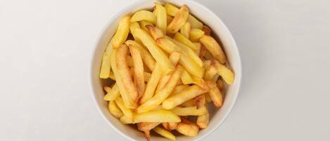 A bowl of French fries.