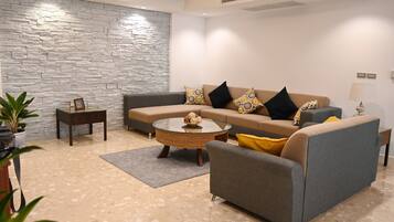 3-Bedroom Apartment (4D) | Living area | TV, Netflix