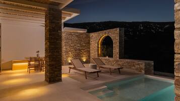 Bangalô romântico | Piscina particular
