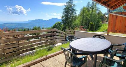 Duplex 8/9 pers avec terrasse Sud, proche pistes, Wi-Fi, animaux OK, parking + options