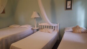 3 bedrooms, iron/ironing board, WiFi, bed sheets