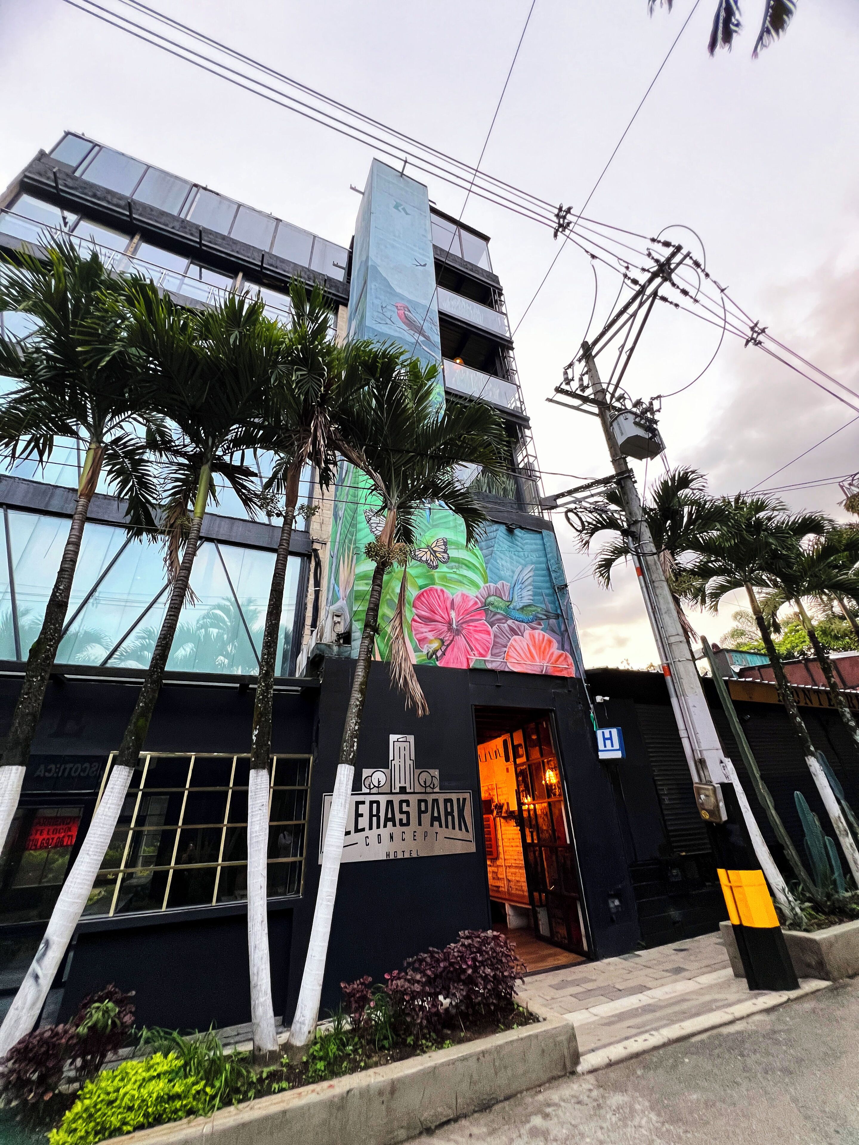 Vista frontal de la propiedad