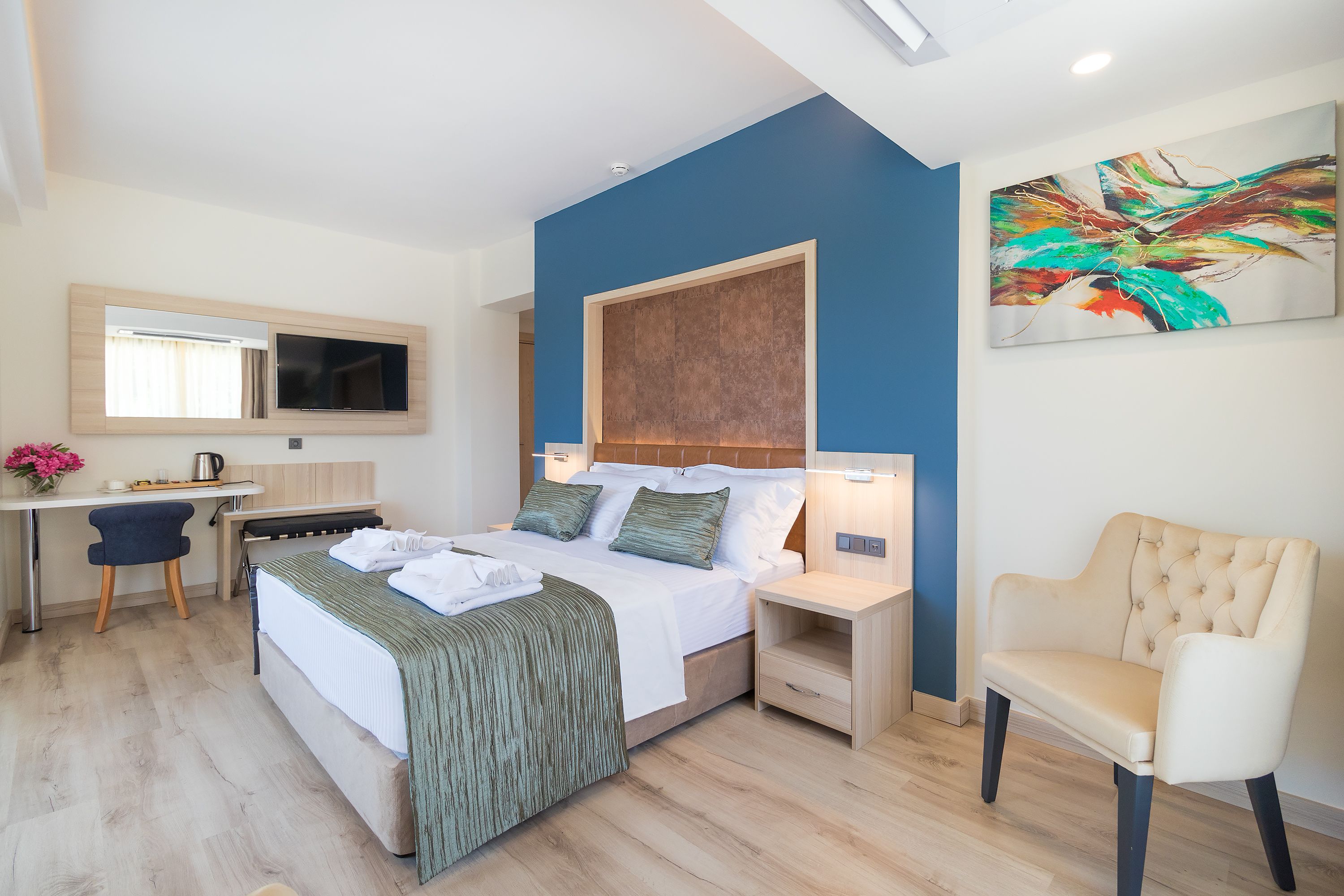 deluxe double room, mountain view | view from room