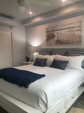 2 bedrooms, in-room safe, iron/ironing board, travel cot