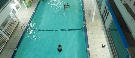 Indoor pool, outdoor pool