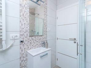 Een douche, een haardroger
