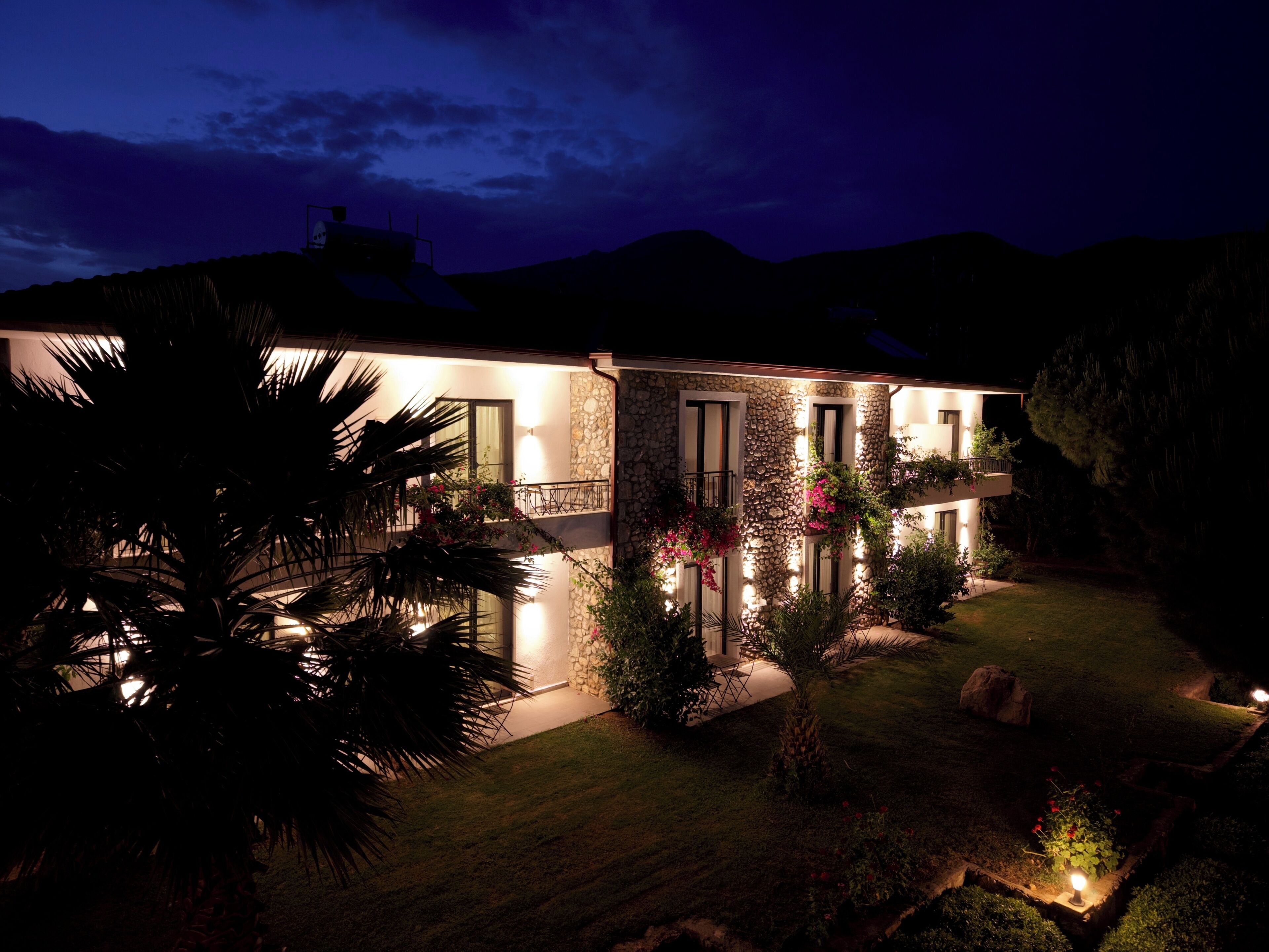 Front of property – evening/night