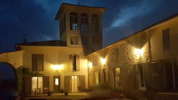 Front of property - evening/night