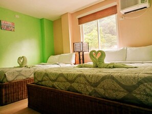 家庭房 | 高档床上用品、记忆海绵床垫、客房内保险箱、特色装修