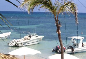 In Strandnähe, Liegestühle, Strandtücher