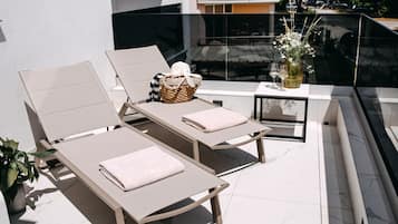 Deluxe-Doppelzimmer, Blick auf den Innenhof | Balkon