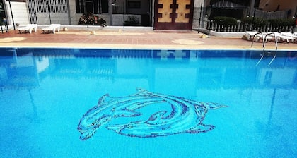 Apartment mit Pool, großer Terrasse und Gemeinschaftsgarage