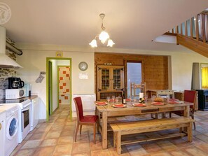 Fridge, microwave, dishwasher