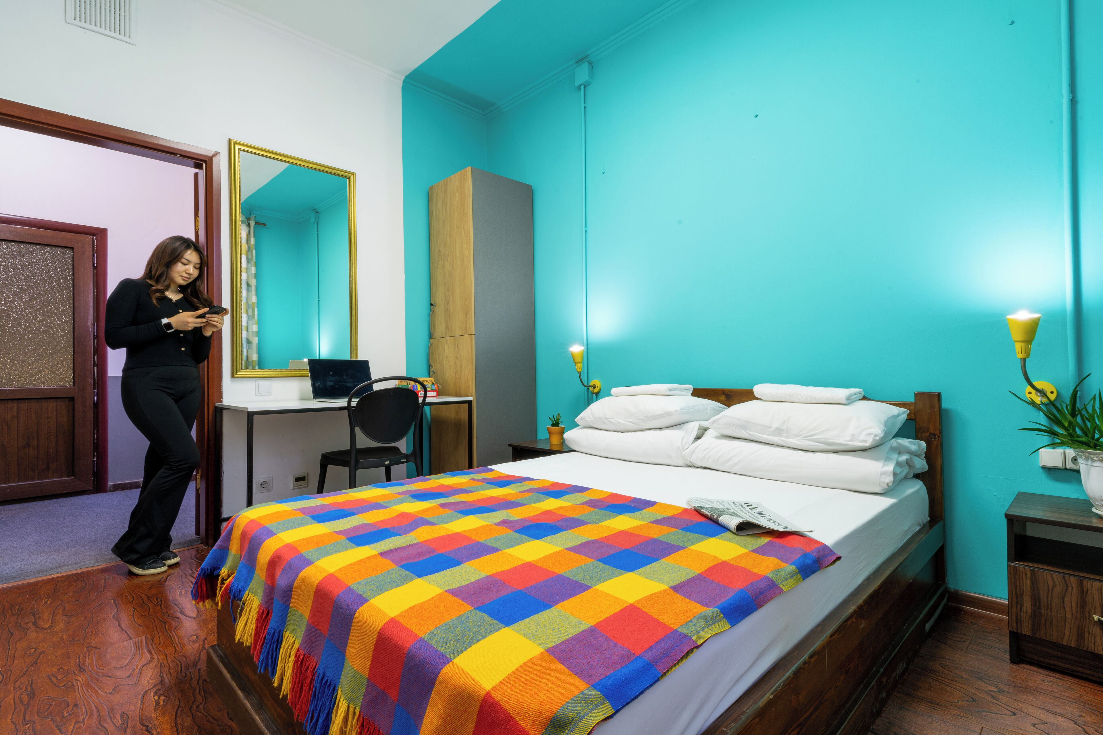 Standard Double Room, Shared Bathroom | Soundproofing, iron/ironing board, free WiFi, bed sheets